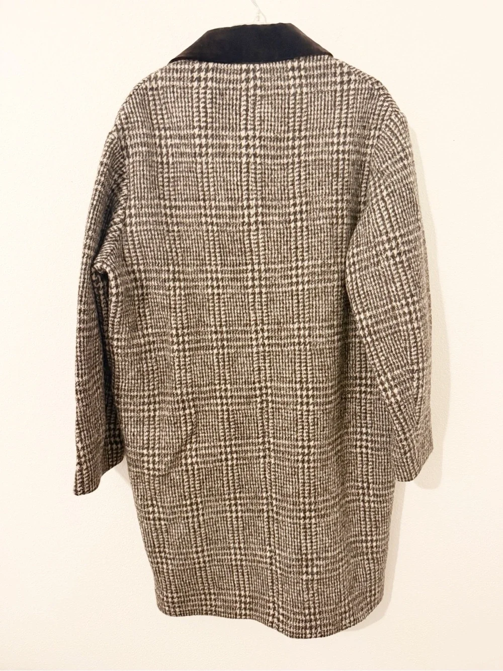 Doen Dover Coat in Lascelle Houndstooth Long Wool Size XS *